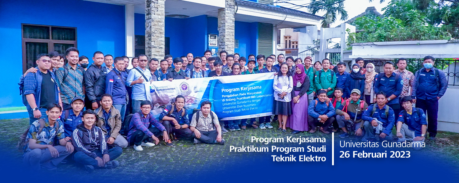 Kerjasama dengan Universitas Gunadarma Praktikum Program Studi Teknik Elektro 2023